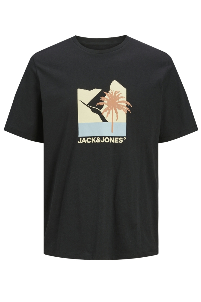 JJBARBADOS TEE SS CREW NECK 12269416 BLACK
